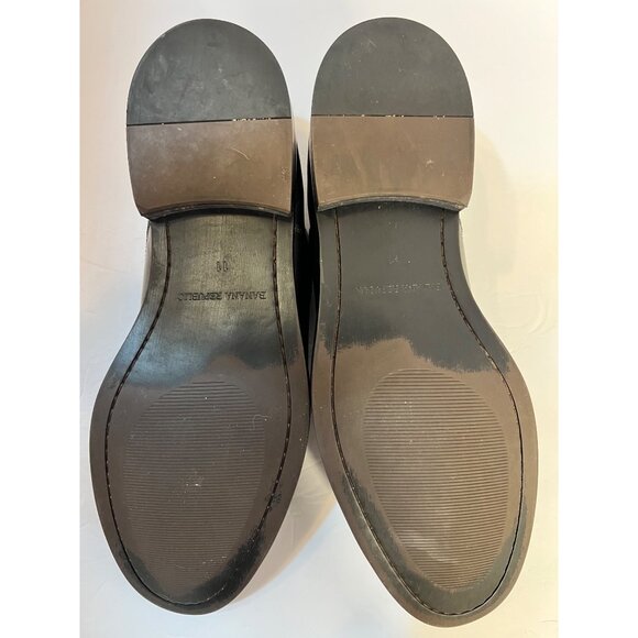 Banana Republic Italian leather Ortholite Oxford dress shoes  11M Tuxedo Preppy main image 14